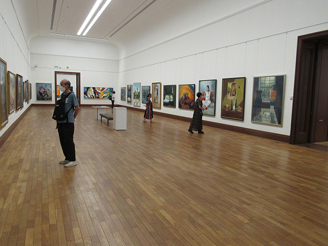 第73回光陽展　京都準本展　会場１室の展示風景