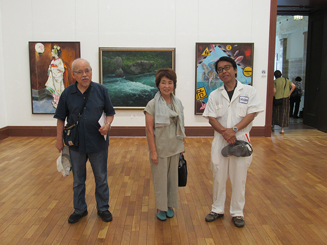 第73回光陽展　京都準本展　支部長来訪